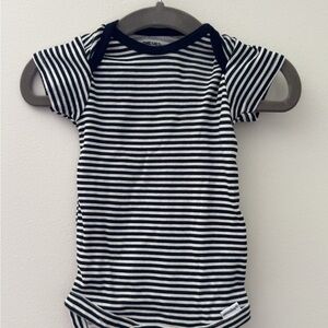 Striped Black and White Kids Bodysuit
